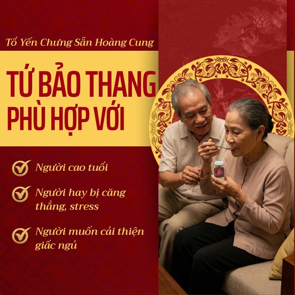 TỔ YẾN CHƯNG SẴN HOÀNG CUNG TỨ BẢO THANG (Hộp lẻ)