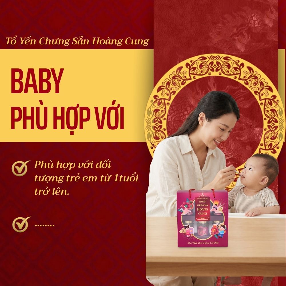 TỔ YẾN CHƯNG SẴN HOÀNG CUNG BABY (Lốc 6 hũ)