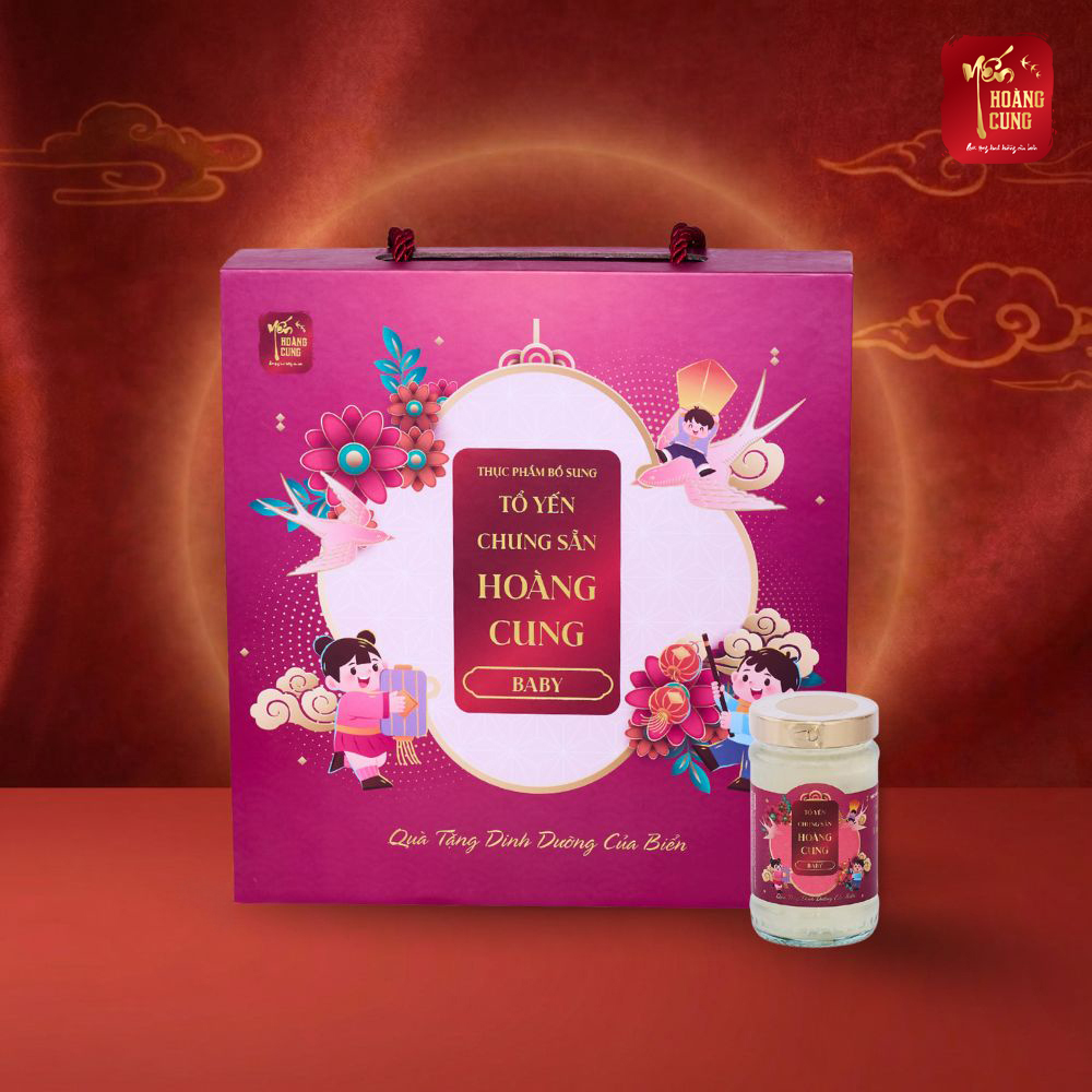 TỔ YẾN CHƯNG SẴN HOÀNG CUNG BABY (Hộp 10 hũ)