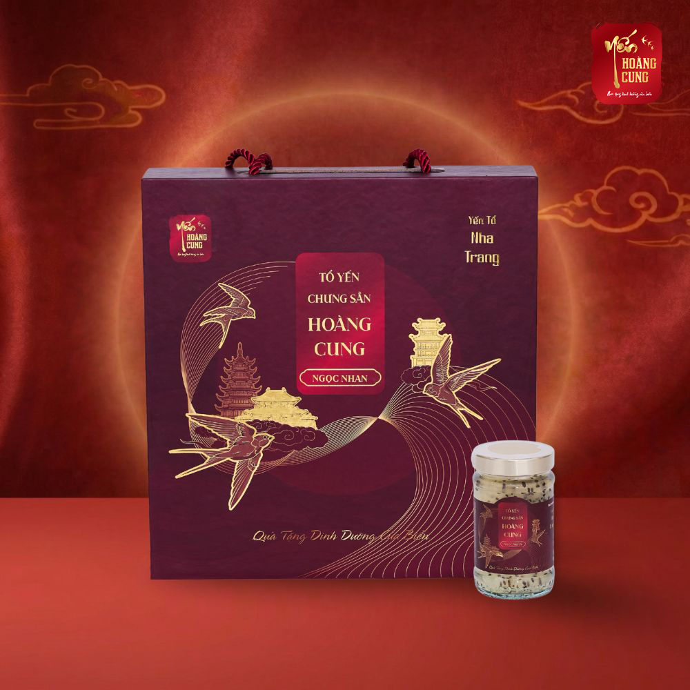 TỔ YẾN CHƯNG SẴN HOÀNG CUNG NGỌC NHAN (Hộp 10 hũ)