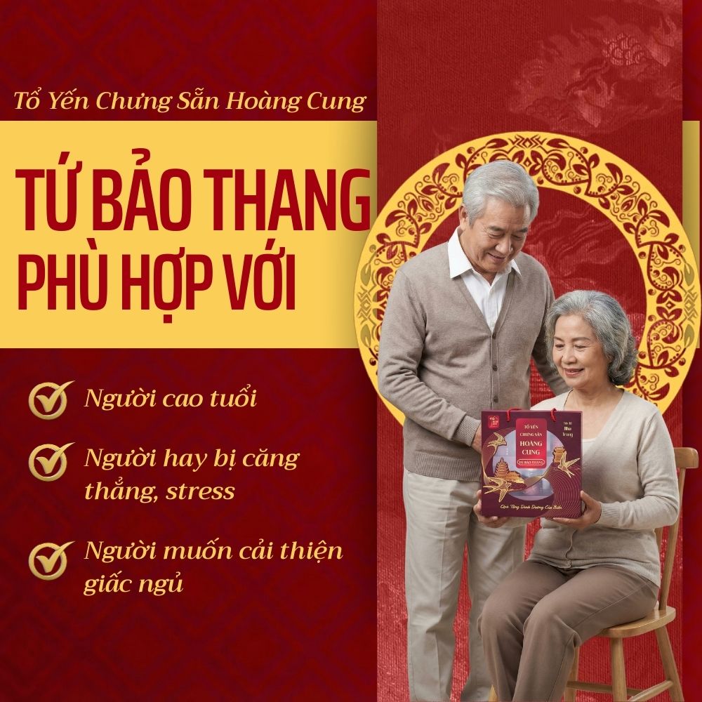 TỔ YẾN CHƯNG SẴN HOÀNG CUNG TỨ BẢO THANG (Lốc 6 hũ)